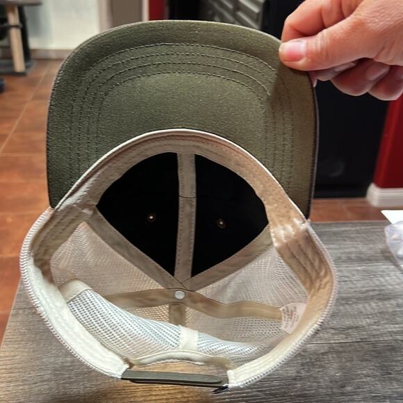 Tractor Supply Company TSC Truckers Cap Mesh Brown Whit Adjustable hat Snapback - Picture 3 of 5